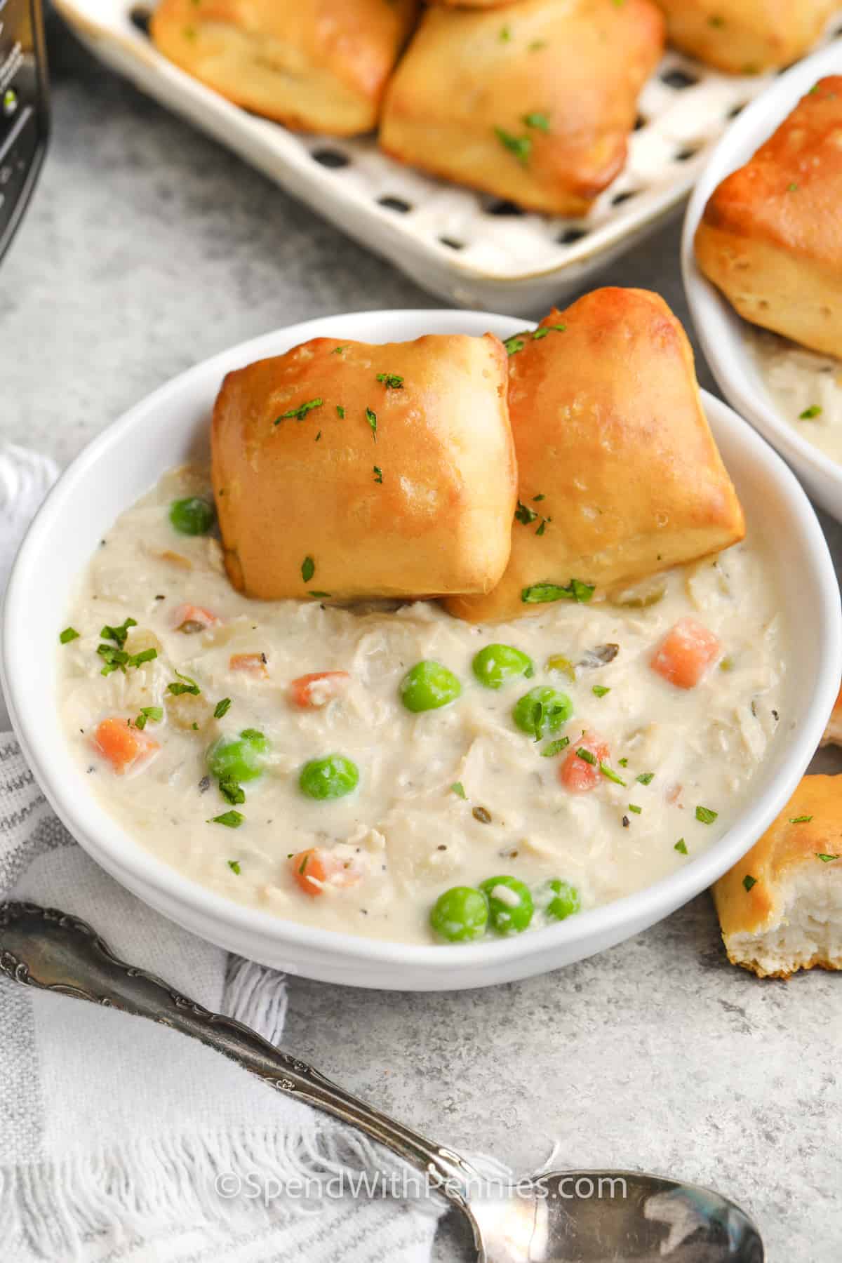 Budget-Friendly Crock Pot Chicken Pot Pie Soup for Families