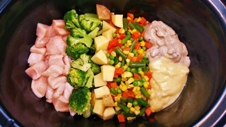 Dump-and-Go Crock Pot Chicken Pot Pie Soup for Busy Nights